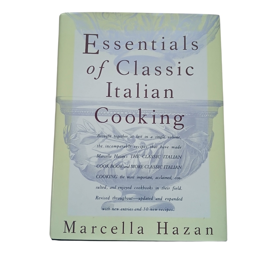Marcella Hazan: The Essentials of Classic Italian Cooking Cookbook Hardcover